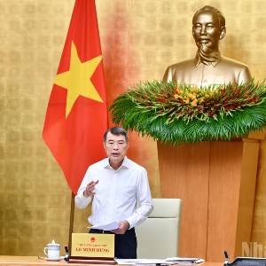 Thủ tướng Chính phủ Lê Minh Hưng chủ trì Phiên họp Chính phủ chuyên đề xây dựng pháp luật tháng 9/2026. Ảnh: Thanh Giang/Nhân Dân