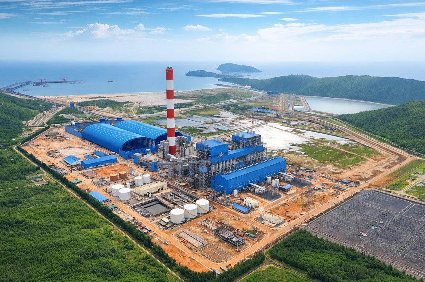 Dự án Nhiệt điện Quảng Trạch I dự kiến sẽ phát điện thương mại trong năm 2026. Ảnh: EVNPMB2.