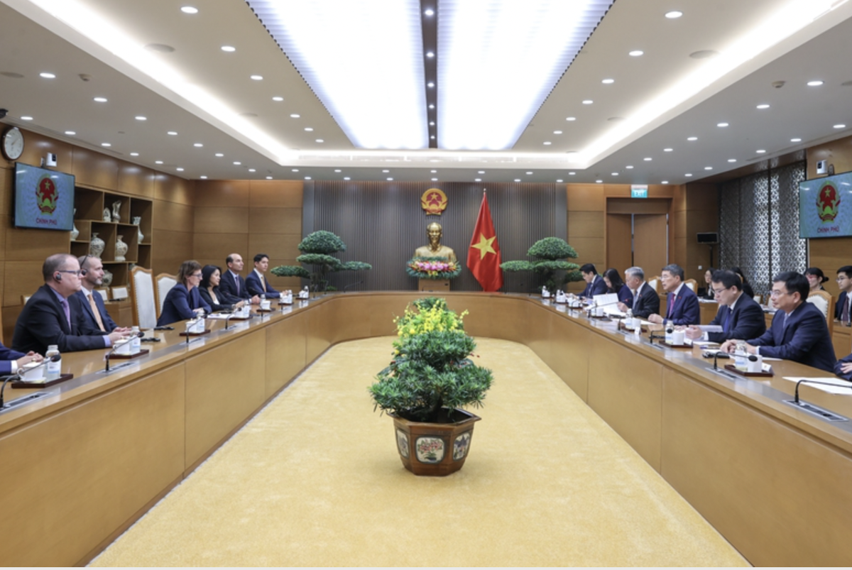 Thủ tướng tin tưởng, với sự hợp tác của FTSE Russell và các đối tác toàn cầu, TTCK Việt Nam sẽ phát triển hơn nữa, không chỉ duy trì mức xếp hạng, mà còn thực sự vươn tầm khu vực - Ảnh: chinhphu.vn/Nhật Bắc.