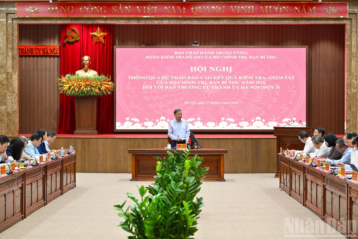 Tổng Bí thư, Chủ tịch nước Tô Lâm phát biểu chỉ đạo hội nghị. Ảnh: Nhân Dân