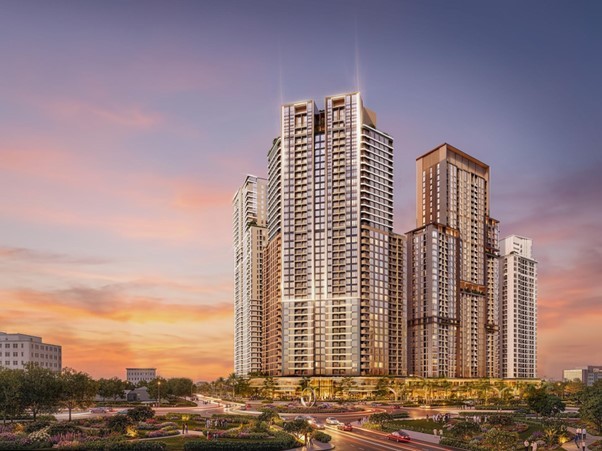 Tổ hợp Sun Glory Residence sở hữu vị trí đắc địa tại trung tâm thành Vinh. Ảnh: Sun Property.