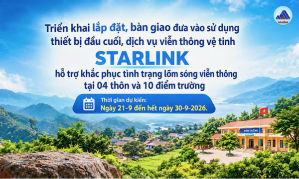 14 thôn, điểm trường học miền núi Đà Nẵng sắp có sóng vệ tinh Starlink