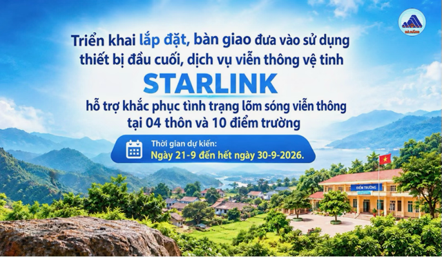 Đà Nẵng triển khai lắp đặt, bàn giao đưa vào sử dụng thiết bị đầu cuối và dịch vụ viễn thông vệ tinh Starlink miễn phí dịch vụ viễn thông vệ tinh trong vòng 6 tháng cho 14 thôn, điểm trường lõm sóng - Ảnh minh họa (Cổng TTĐT TPĐN).