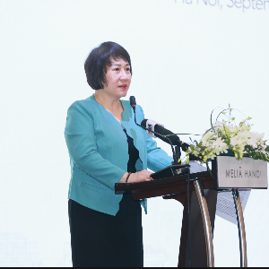 Bà Phạm Thị Thanh Tâm Phó Vụ trưởng Vụ Các định chế tài chính, Bộ Tài chính.