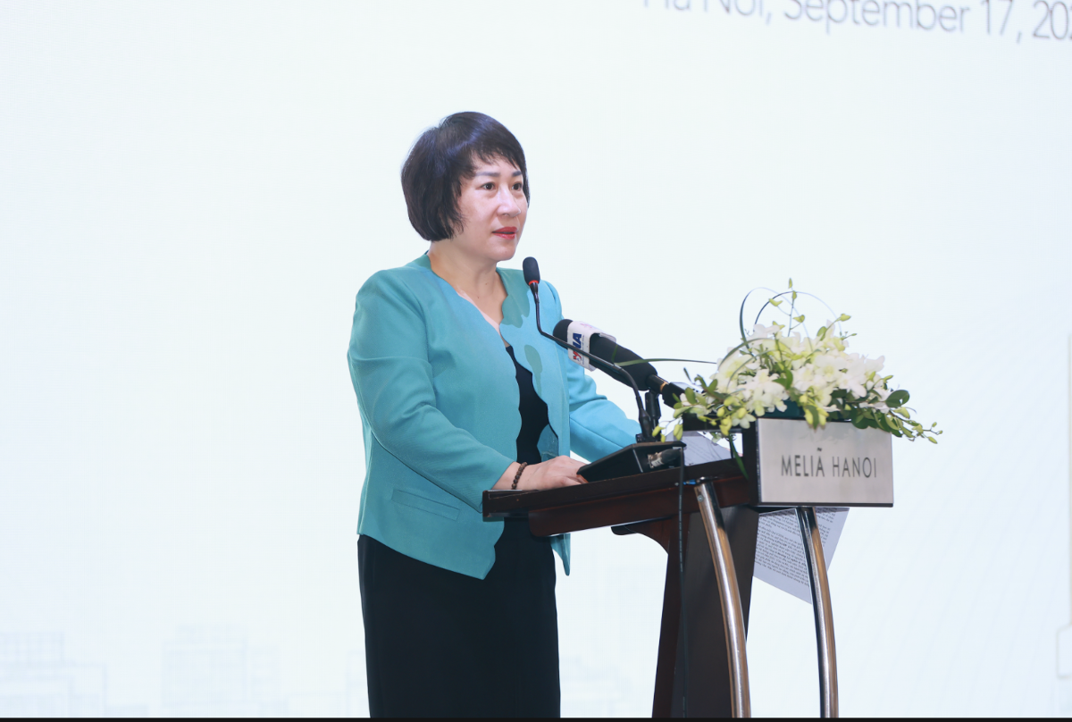 Bà Phạm Thị Thanh Tâm Phó Vụ trưởng Vụ Các định chế tài chính, Bộ Tài chính.