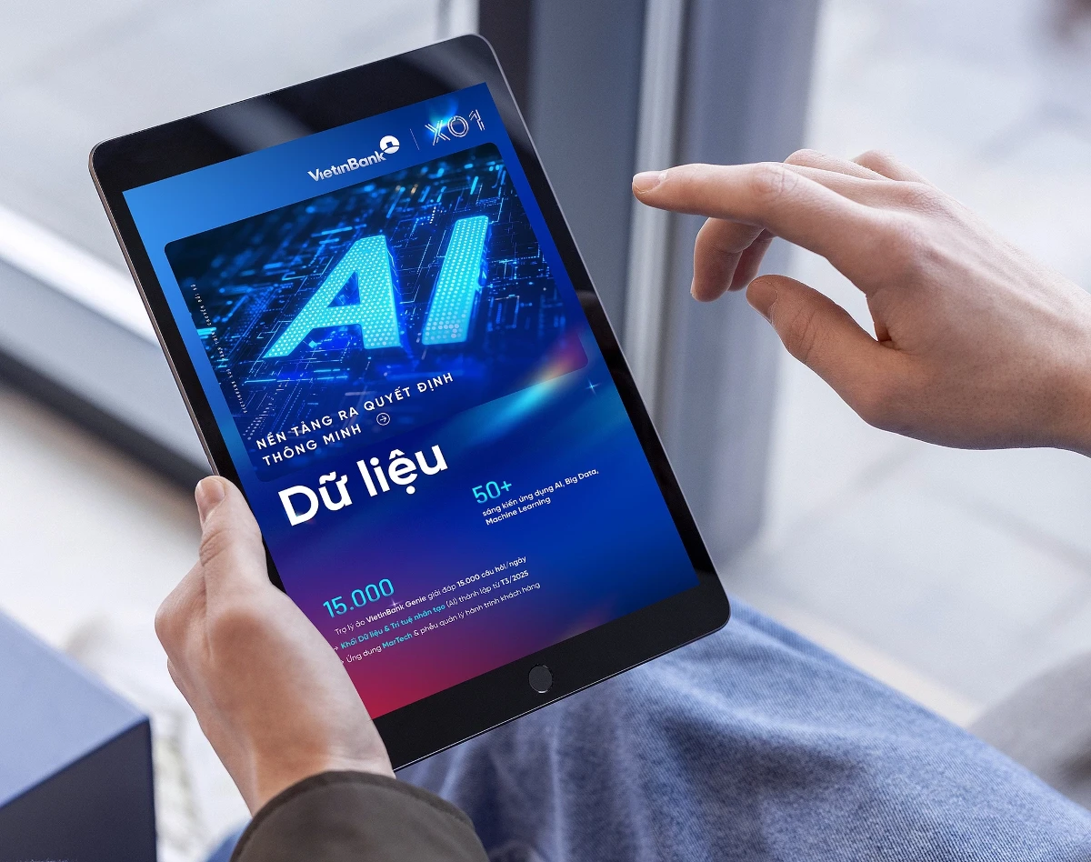 Trợ lý AI đã phục vụ hơn 5.600 cán bộ với hơn 84.000 yêu cầu hỗ trợ. Không dừng ở công cụ có sẵn, VietinBank hướng tới trao quyền để mỗi cán bộ tự xây dựng “trợ lý AI” riêng. Trên nền tảng MyGenie, chỉ trong 5tháng, hơn 1.100 AI Agent đã được đưa vào vận hành, phục vụ từ nhu cầu cá nhân đến nghiệp vụ tại đơn vị. Nguồn: Viện Quản trị Chính sách và Chiến lược phát triển.