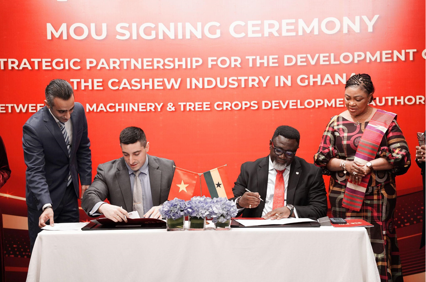 PSL Machinery signs a public-private partnership (PPP) agreement with the Tree Crops Development Authority (TCDA), with plans to build numerous cashew factories across Ghana.