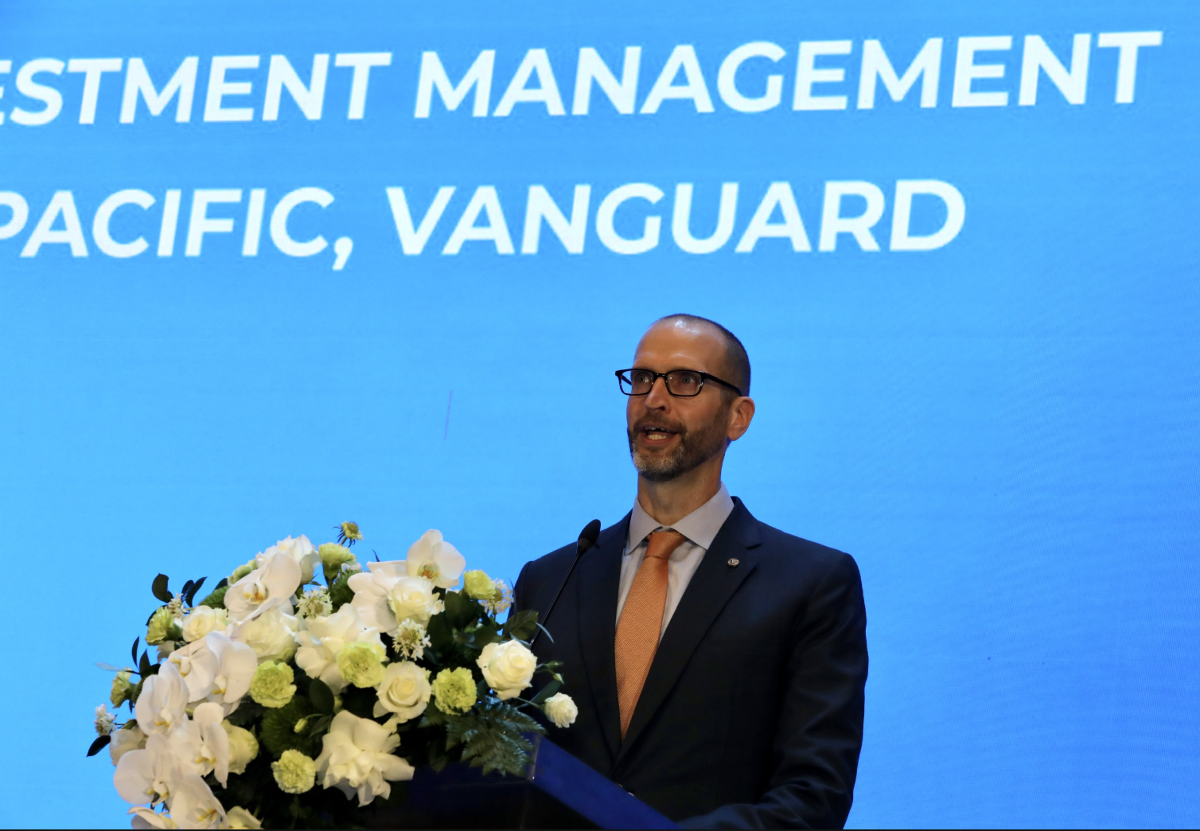 ông Duncan Burns, Giám đốc phụ trách Quản lý đầu tư và cổ phiếu toàn cầu khu vực châu Á - Thái Bình Dương của Vanguard. Ảnh: Việt Dũng.