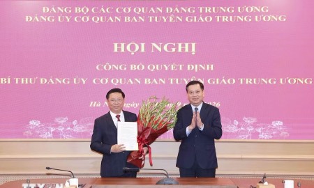 Ông Trần Thanh Lâm giữ chức Bí thư Đảng ủy Cơ quan Ban Tuyên giáo Trung ương