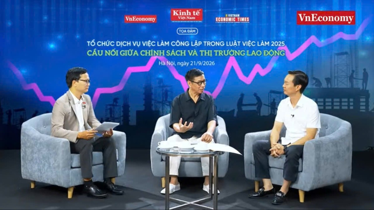 Tọa đàm Tổ chức dịch vụ việc làm công lập trong Luật Việc làm 2025: Cầu nối giữa chính sách và thị trường lao động, do Tạp chí Kinh tế Việt Nam/VnEconomy tổ chức chiều 21/9.