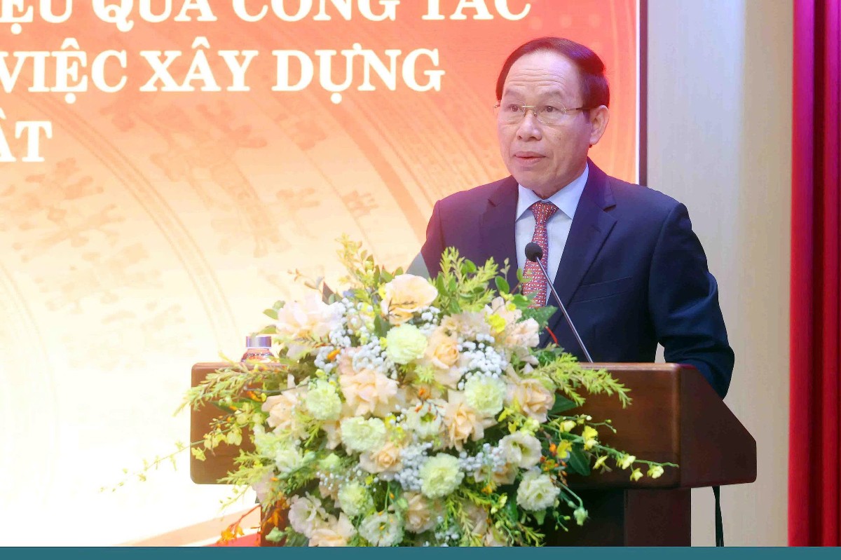 Phó Thủ tướng Lê Tiến Châu phát biểu tại hội thảo. Ảnh: Như Nguyệt.