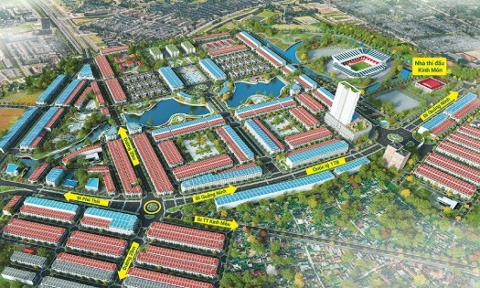 Perspective of the Thanh Cong Ecological Urban Area project, in which Phase 2, covering 74.7 ha, is undergoing site clearance but the investor has requested to halt. (Source: Thanh Cong Urban Area investor)