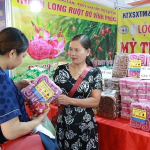 Hợp tác xã Lộc Thúy Quỳnh Farm đã thành công trong đổi mới sáng tạo khi sản xuất ra sản phẩm mì thanh long (kết hợp giữa quả thanh long ruột đỏ địa phương và gạo đặc sản bao thai hồng) - Ảnh: Hội liên hiệp phụ nữ Việt Nam.