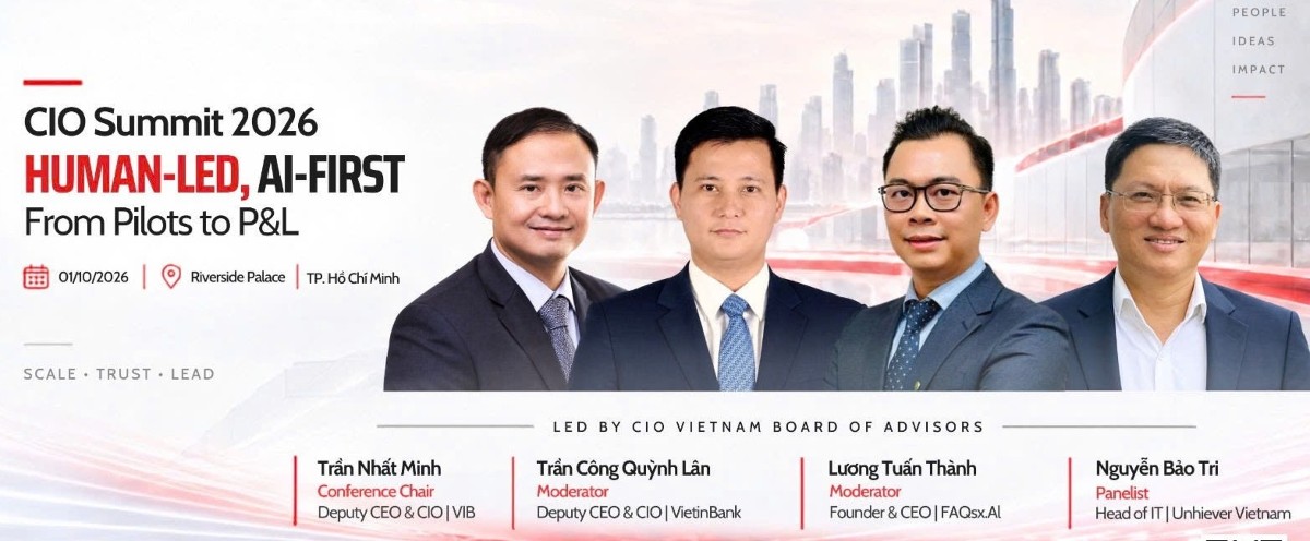 CIO Summit 2026 dự kiến diễn ra vào ngày 1/10 tại TP. Hồ Chí Minh - Ảnh: CIO Việt Nam.