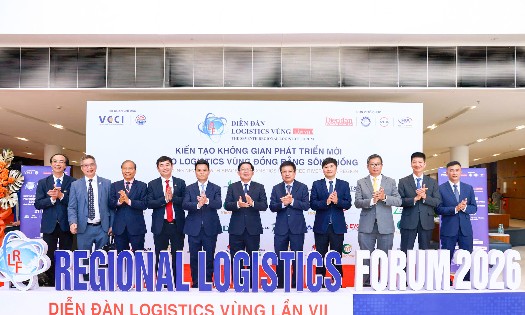 Các đại biểu dự Diễn đàn Logistics vùng Đồng bằng sông Hồng lần thứ VII tại Hải Phòng. Ảnh: BTC