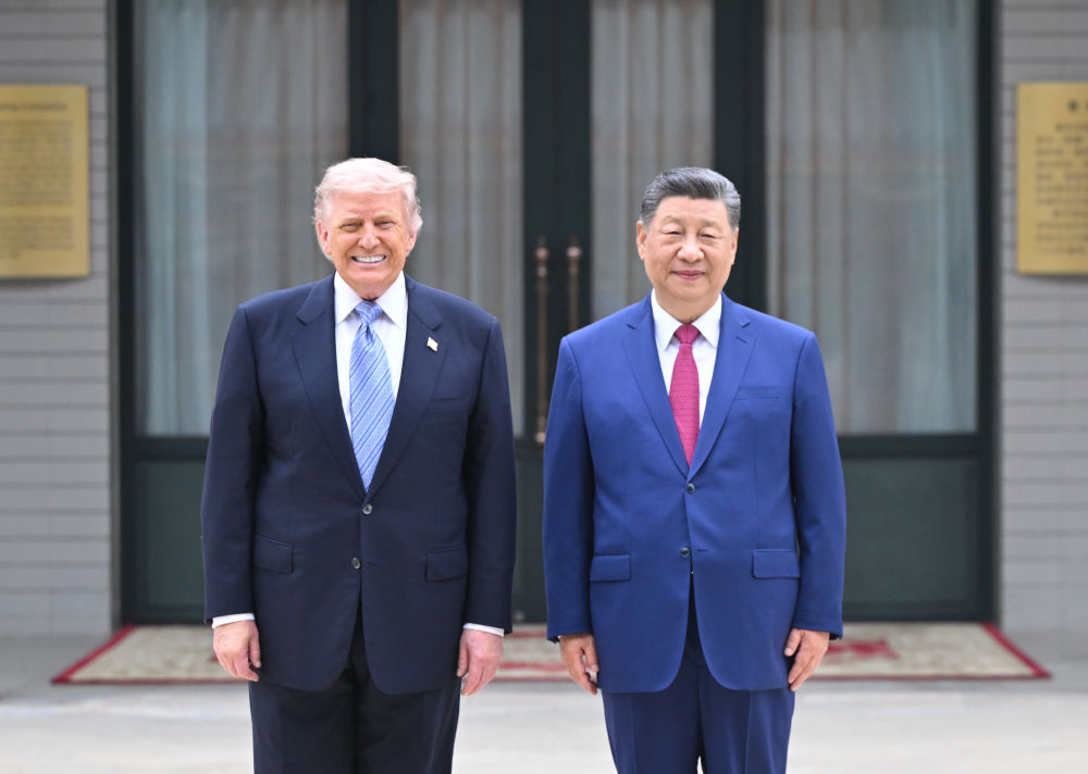 Tổng thống Mỹ Donald Trump (trái) và Chủ tịch Trung Quốc Tập Cận Bình trong chuyến thăm Trung Quốc của ông Trump vào tháng 5/2026 - Ảnh: Xinhua.