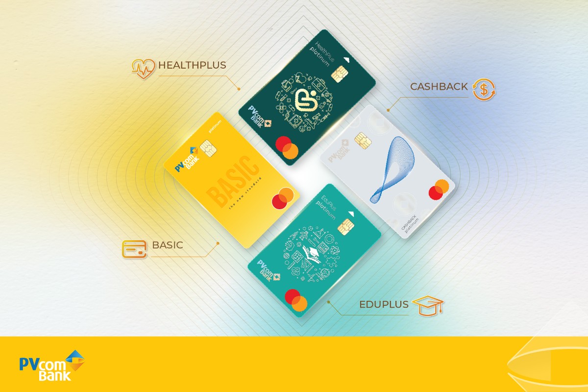 PVcomBank ra mắt 4 dòng thẻ tín dụng mới, đáp ứng nhu cầu chi tiêu linh hoạt của khách hàng.