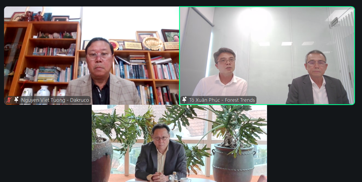 Các diễn giả tại hội thảo trực tuyến.