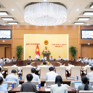 Toàn cảnh Phiên họp. Ảnh: Cổng thông tin điện tử Quốc hội.