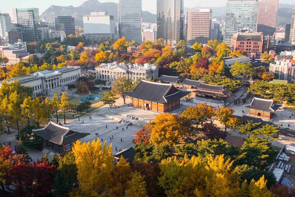 Khuôn viên các cung điện tại Seoul sắp được bao phủ bởi sắc lá mùa thu. Ảnh: Middle Class