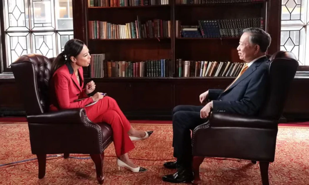 Tổng Bí thư, Chủ tịch nước Tô Lâm trả lời phỏng vấn Bloomberg TV - Ảnh: TTXVN