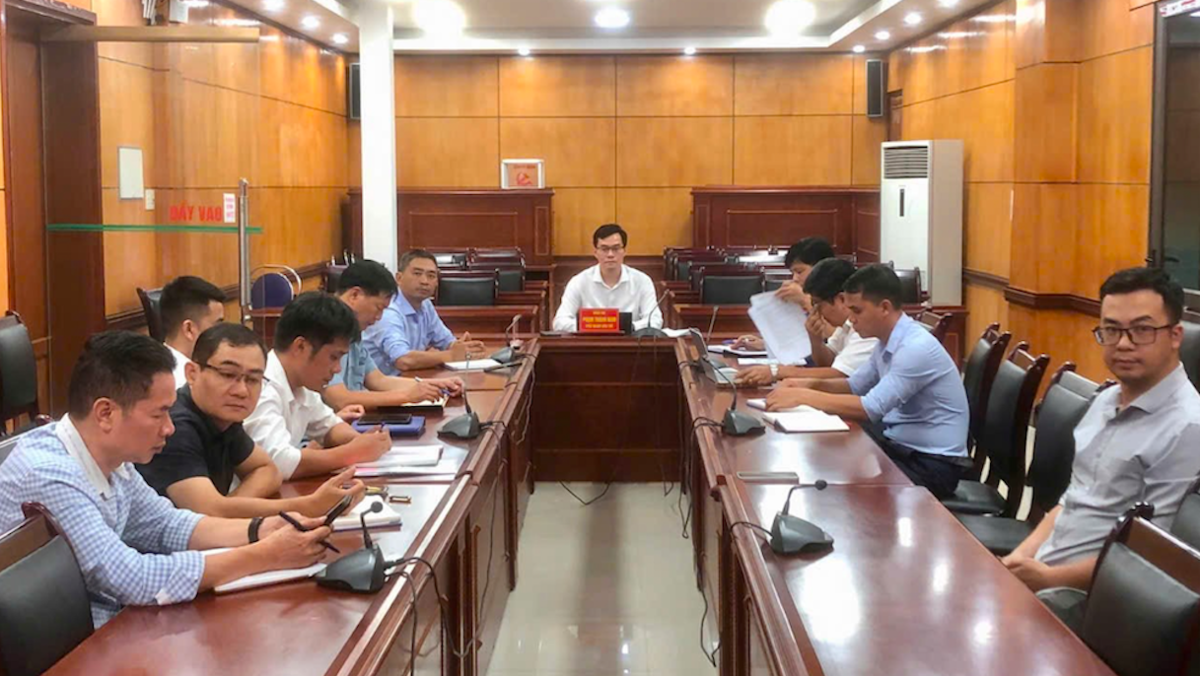 Buổi làm việc giữa lãnh đạo Sở Khoa học và Công nghệ tỉnh Điện Biên với Tổng Công ty Tập đoàn OSB - Ảnh: Cổng thông tin điện tử tỉnh Điện Biên.