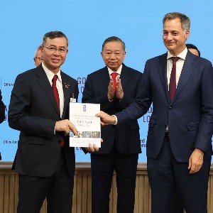 Tổng Bí thư, Chủ tịch nước Tô Lâm chứng kiến lễ trao văn kiện, thỏa thuận hợp tác của Việt Nam với các cơ quan của Liên hợp quốc. Ảnh: Thống Nhất/TTXVN