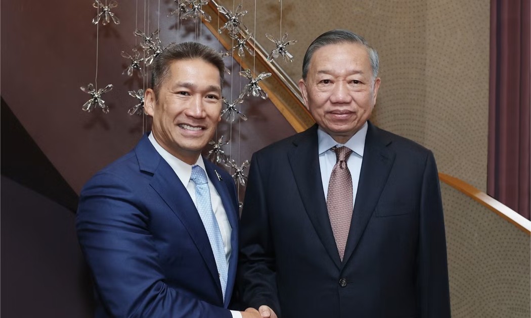 Tổng Bí thư, Chủ tịch nước Tô Lâm tiếp Quyền Bộ trưởng Hải quân Hoa Kỳ Hùng Cao. Ảnh: Thống Nhất-TTXVN