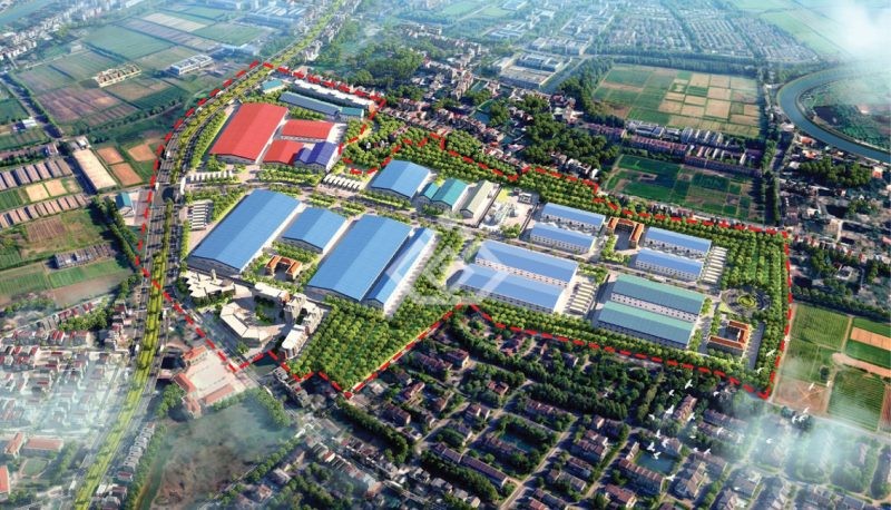 Phối cảnh quy hoạch cụm công nghiệp Văn Tố. Nguồn: CĐT.