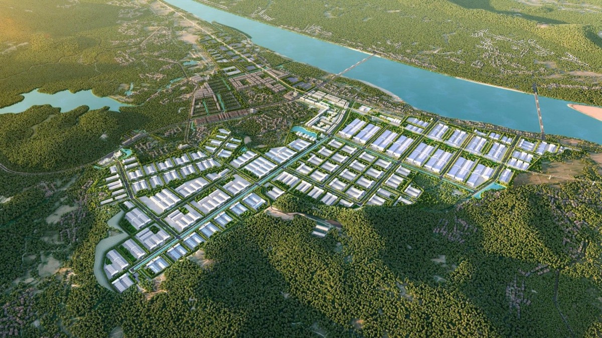 Phối cảnh KCN Thịnh Minh, Phú Thọ. Ảnh: BQL KCN tỉnh Phú Thọ.