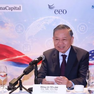 Tổng Bí thư, Chủ tịch nước Tô Lâm dự tọa đàm với lãnh đạo định chế tài chính, quỹ đầu tư Hoa Kỳ - Ảnh: TTXVN