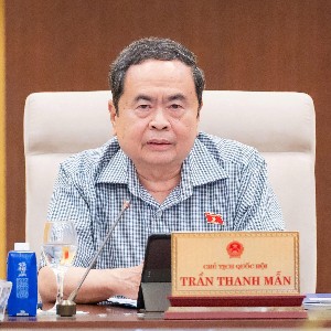 Chủ tịch Quốc hội Trần Thanh Mẫn cho ý kiến về dự án Luật An toàn thực phẩm (sửa đổi). Ảnh: Cổng Thông tin điện tử Quốc hội.