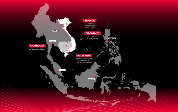 Mạng lưới hạ tầng cloud của Viettel IDC tại Việt Nam và khu vực. Ảnh: Viettel IDC.