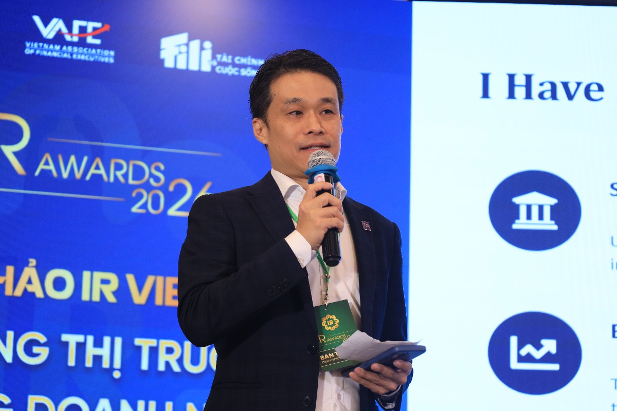 Ông Darren Wang, Giám đốc Truyền thông Nhà đầu tư và Phát triển Chuyên môn tại Viện Quan hệ Nhà đầu tư Đài Loan (Trung Quốc) - Ảnh: BTC.