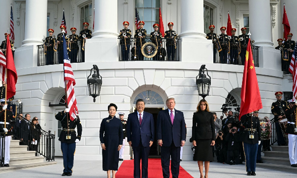 Tổng thống Donald Trump chủ trì lễ đón Chủ tịch Tập Cận Bình, thượng đỉnh Mỹ - Trung bắt đầu