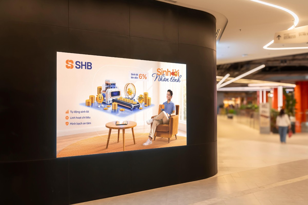 Tính năng Sinh lời nhàn tênh của SHB SAHA, giúp tiền nhàn rỗi tự động sinh lời tới 6% mỗi năm.