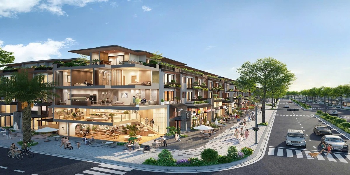 Phối cảnh một tuyến phố tại Vinh District, thuộc tổng thể khu đô thị The Sensia. Ảnh: The Sensia.