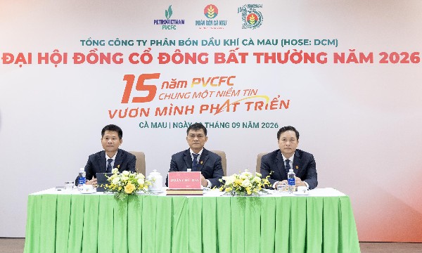 PVCFC thông qua các quyết sách quan trọng tại Đại hội Cổ đông bất thường 2026