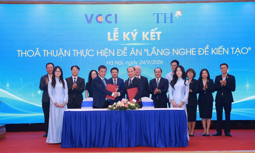 VCCI và Tập đoàn TH đã ký kết Thỏa thuận hợp tác triển khai Đề án 
