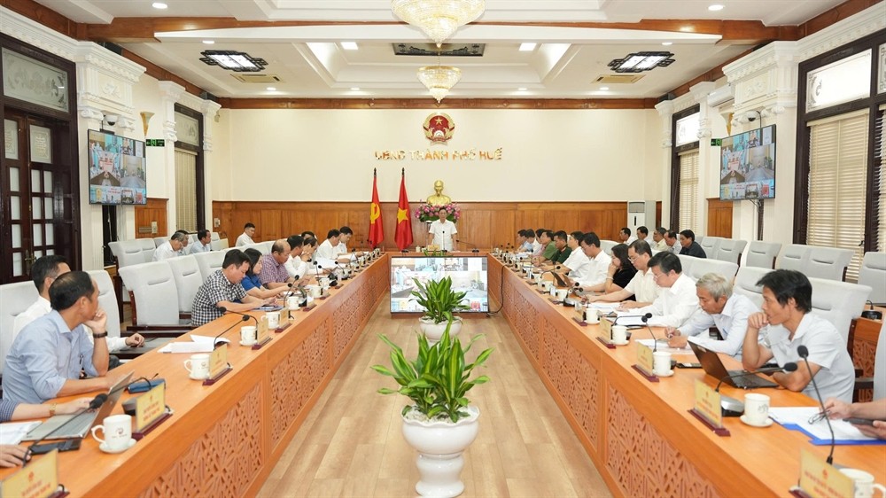Toàn cảnh phiên họp. Ảnh: UBND TP Huế