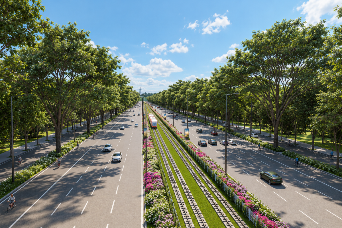 Phối cảnh đường ĐT975. Ảnh: Sun Group.