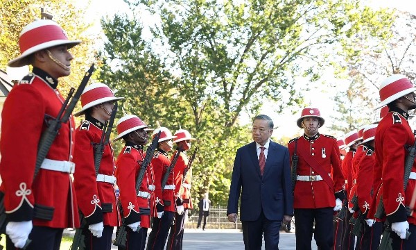 Lễ đón Tổng Bí thư, Chủ tịch nước Tô Lâm thăm cấp Nhà nước Canada