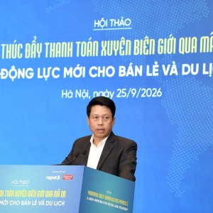 Phó Thống đốc Ngân hàng Nhà nước Phạm Tiến Dũng phát biểu khai mạc Hội thảo. Ảnh: VnEconomy
