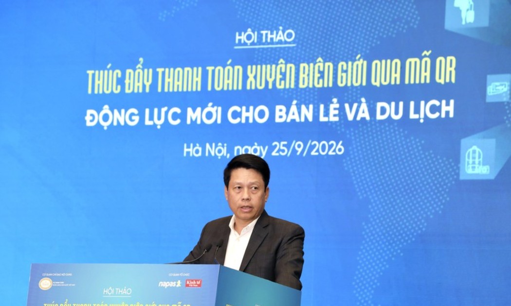 Phó Thống đốc Ngân hàng Nhà nước Phạm Tiến Dũng phát biểu khai mạc Hội thảo. Ảnh: VnEconomy