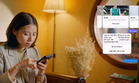 Báo cáo của Meta cho biết 61,2% người trưởng thành sử dụng Internet tại Việt Nam nhắn tin với doanh nghiệp mỗi ngày. Ảnh: Meta