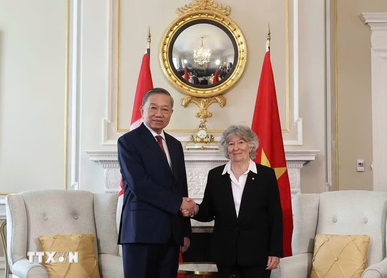 Tổng Bí thư, Chủ tịch nước Tô Lâm hội kiến với Toàn quyền Canada Louise Arbour - Ảnh: TTXVN