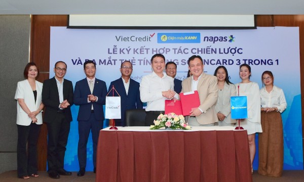 VietCredit, Điện Máy Xanh cùng NAPAS hợp tác ra mắt Thẻ tín dụng số TINCard 3 trong 1