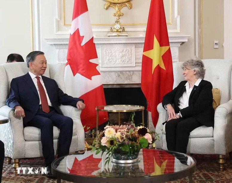 Tổng Bí thư, Chủ tịch nước Tô Lâm khẳng định Việt Nam nhất quán coi trọng quan hệ với Canada - Ảnh: TTXVN