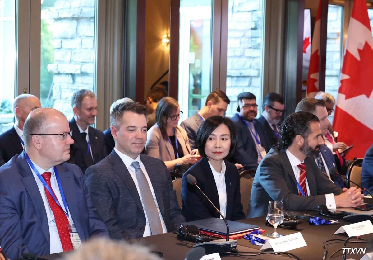 Các đại biểu tham dự Tọa đàm cấp cao doanh nghiệp Việt Nam-Canada. Ảnh: TTXVN