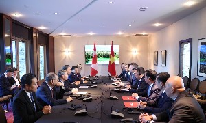 Tổng Bí thư, Chủ tịch nước Tô Lâm đã tiếp một số doanh nghiệp, tập đoàn tại Canada. Ảnh: Thống Nhất/TTXVN